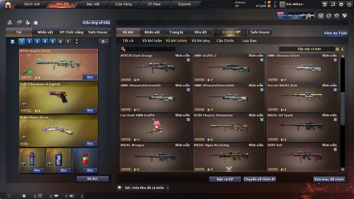 shop acc cf uy tin gia re